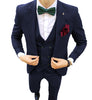 Fashion Men’s Suit 3 Piece Peak Lapel Flat Tuxedo Wedding (Blazer + Vest + Pants) Pieces Suit