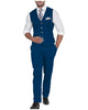 2 Pieces Suit - Formal 2 Pieces Mens Suit Flat Linen V Neck For Wedding (Vest + Pants)