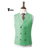 Fashion Men’s Suit Vest Regular Fit Shawl Lapel Waistcoat Wedding Xs / Mint Green