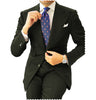 2 Pieces Suit - Fashion 2 Pieces Mens Suit Flat Peak Lapel Tuxedos For Wedding (Blazer+Pants)