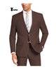 Casual Men’s 2 Pieces Suit Notch Lapel Linen For Wedding (Blazer + Pants) Xs / Coffee Pieces Suit