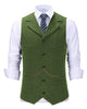 Suit Vest - Casual Men's Tweed Herringbone Notch Lapel Waistcoat
