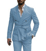 2 Pieces Suit - Mens Suit Double Breasts Shawl Lapel 2 Pieces (Blazer+Pants)