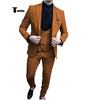 Fashion Men’s Suit 3 Piece Peak Lapel Flat Tuxedo Wedding (Blazer + Vest + Pants) Xs / Light