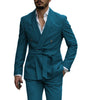 2 Pieces Suit - Fashion Mens Suit Double Breasts Shawl Lapel 2 Pieces (Blazer+Pants)