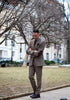 3 Pieces Suit - Classic Men's  3 Pieces Mens Suit Classic Tweed Notch Lapel Tuxedos (Blazer+vest+Pants)