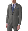 2 Pieces Suit - Men's 2 Pieces Suit Notch Lapel Grey Tuxedos For Wedding (Blazer+Pants)