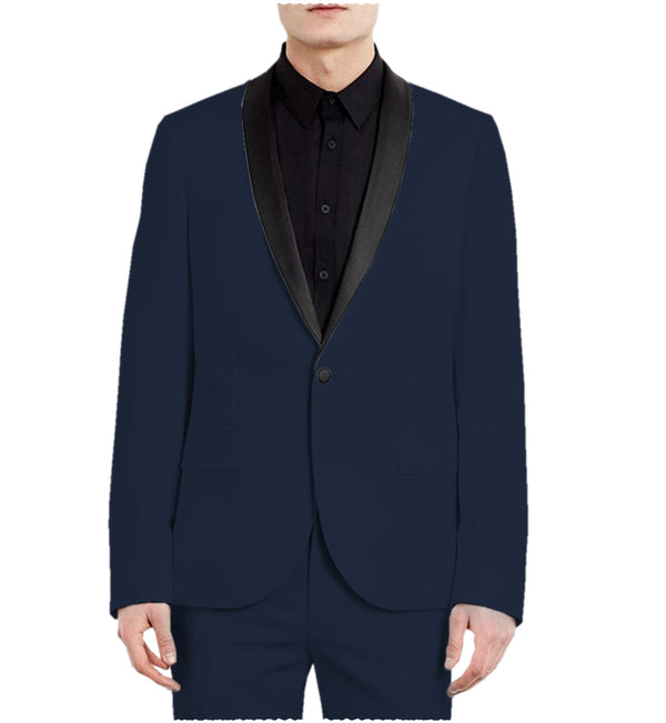 2 Pieces Suit - Formal 2 Pieces Mens Suit Flat Shawl Lapel Tuxedos For Wedding (Blazer+Pants）