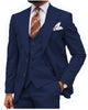 3 Pieces Suit - Formal Men's 3 Piece Regular Fit Peak Lapel Flat Men's Suit (Blazer+Vest+Pants)