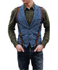 Suit Vest - Vintage Classical Men's Retro Tweed Herringbone Notch Lapel Waistcoat